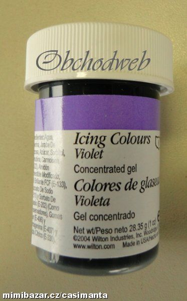 Gelová potravinářská barva Wilton - Fialová - 28g