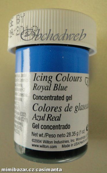 Gelová potravinářská barva Wilton - Královská modř