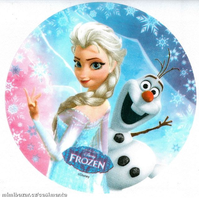 Dortová oplatka - Frozen č. 4