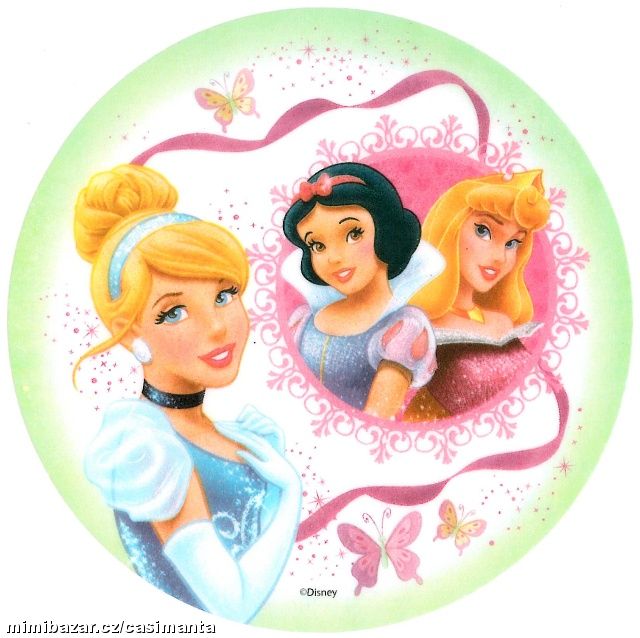 Dortová oplatka - Princezny č. 3