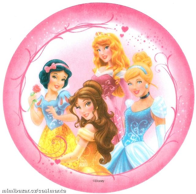 Dortová oplatka - Princezny č. 4