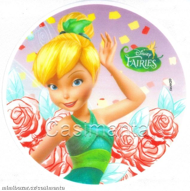 Dortová jedlá oplatka - Fairies, Zvonilka č. 5