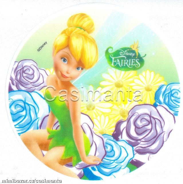 Dortová jedlá oplatka - Fairies, Zvonilka č. 6