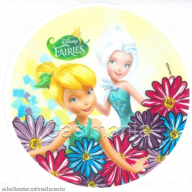 Dortová jedlá oplatka - Fairies, Zvonilka č. 8