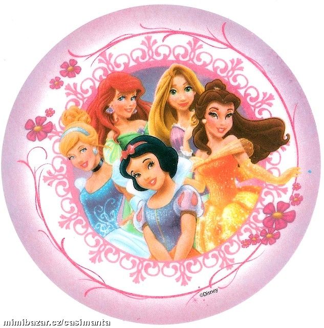 Dortová jedlá oplatka - Princezny č. 2