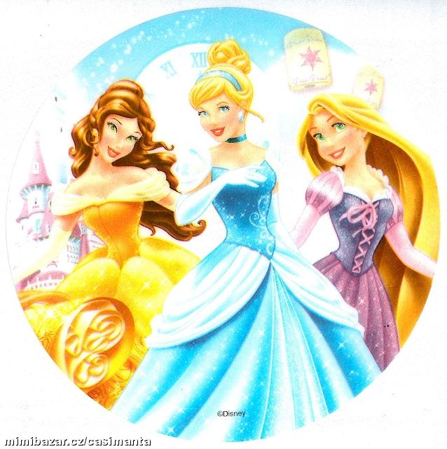 Dortová jedlá oplatka - Princezny č. 12