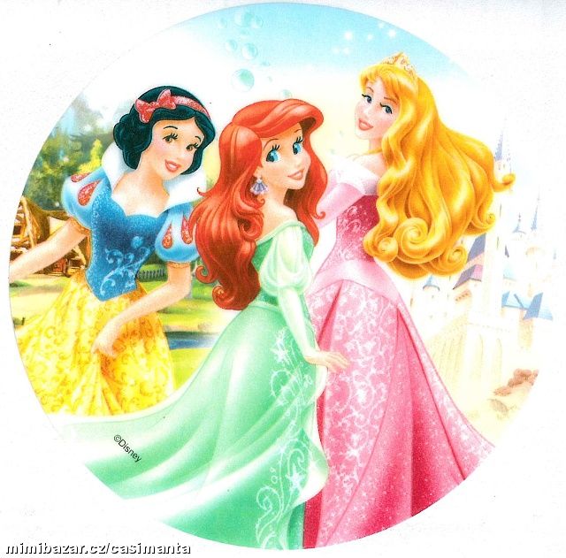 Dortová jedlá oplatka - Princezny č. 13