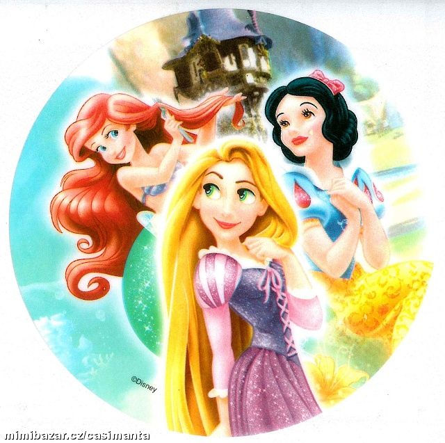 Dortová jedlá oplatka - Princezny č. 14
