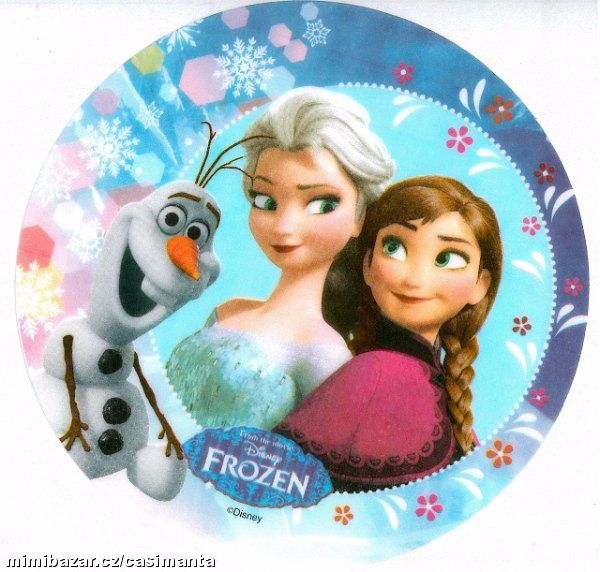Dortová oplatka Frozen č. 3