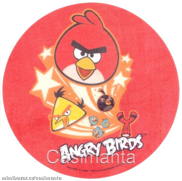Dortová oplatka Angry Birds č. 2