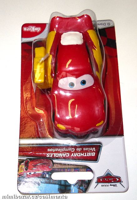 Dortová svíčka Cars