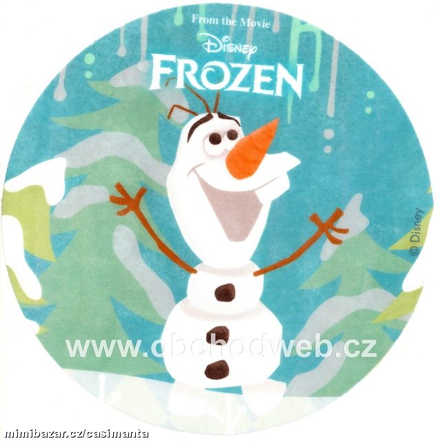 Jedlý papír - Frozen _ Olaf č. 2