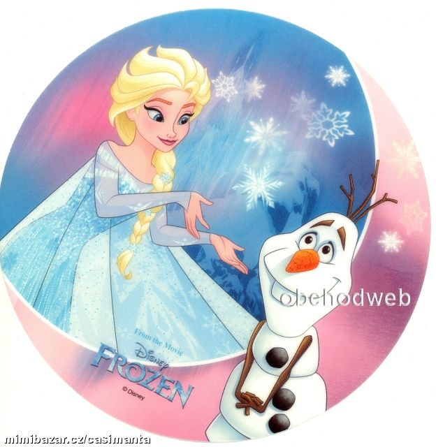 Dortová oplatka - Frozen č. 10