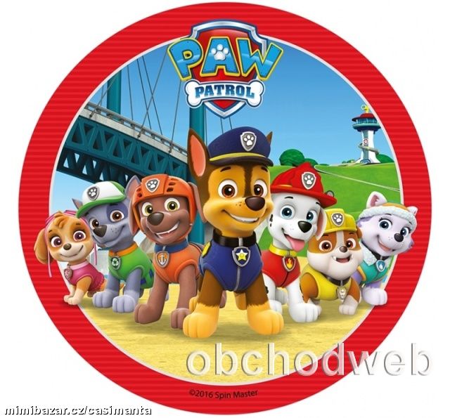 Jedlý papír Paw Patrol