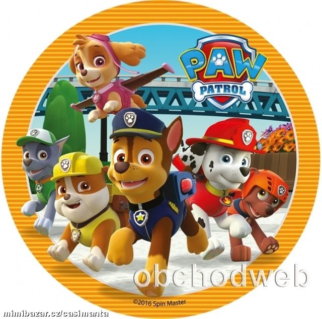 Jedlý papír Paw Patrol č. 2